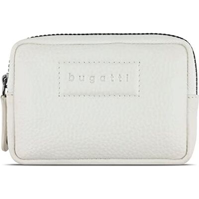 bugatti Elsa Porte-clés en cuir, porte-clés RFID dans un coffret cadeau élégant Blanc bugatti Elsa Porte-clés en cuir, porte-clés RFID dans un coffret cadeau élégant Blanc