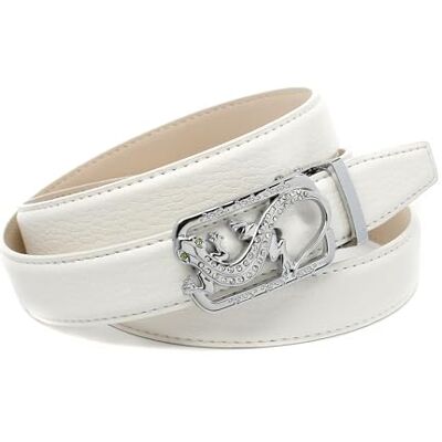 Crown Ledergürtel mit Koppelschließe 1lzt90 Ceinture Femme Crown Ledergürtel mit Koppelschließe 1lzt90 Ceinture Femme