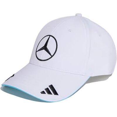 adidas Mixte MERCEDES AMG PETRONAS FORMULA ONE TEAM GEORGE RUSSELL CAP, White, S adidas Mixte MERCEDES AMG PETRONAS FORMULA ONE TEAM GEORGE RUSSELL CAP, White, S