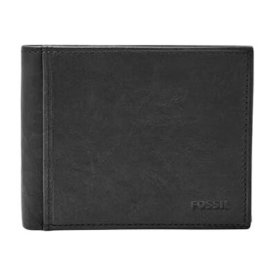 Fossil Portefeuille Derrick pour homme, Noir, taille unique Fossil Portefeuille Derrick pour homme, Noir, taille unique
