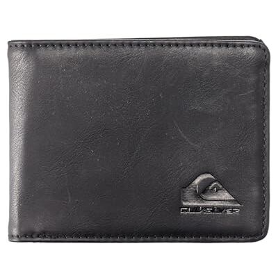 Quiksilver Slim Rays Portefeuille à deux volets pour homme Noir Taille unique Quiksilver Slim Rays Portefeuille à deux volets pour homme Noir Taille unique