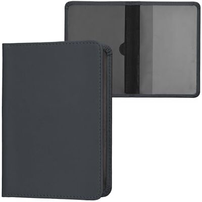 kwmobile Porte permis de conduire carte grise avec compartiments cartes passeport Étui portefeuille de protection en simili cuir bleu-gris kwmobile Porte permis de conduire carte grise avec compartiments cartes passeport Étui portefeuille de protection en simili cuir bleu-gris