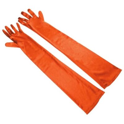 CHENWEIHAI Gants brillants de banquet à section longue pour femmes, dîner de danse rétro Soft Elasticity Gants sexy (taille unique/orange) CHENWEIHAI Gants brillants de banquet à section longue pour femmes, dîner de danse rétro Soft Elasticity Gants sexy (taille unique/orange)