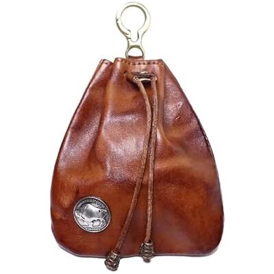 AHUFGN Kiss Lock Sac à main compact vintage avec cordon de serrage Mini rétro anneau porte-monnaie médiéval porte-clés pochette cadeau, marron, One Size, Classique AHUFGN Kiss Lock Sac à main compact vintage avec cordon de serrage Mini rétro anneau porte-monnaie médiéval porte-clés pochette cadeau, marron, One Size, Classique