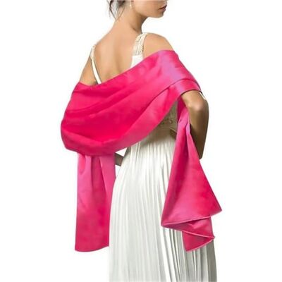 ZGCrumphant Beau châle pour femme, 200 x 45 cm, long pour fête de mariage, blanc, style rétro, étole ZGCrumphant Beau châle pour femme, 200 x 45 cm, long pour fête de mariage, blanc, style rétro, étole