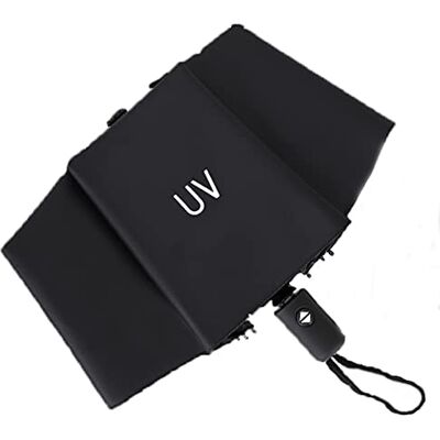 JICAIXIAYA Parapluie Pliable Anti UV Automatique Allumé Et Off, Parapluie Séchage Rapide Compact Et Léger Durable Coupe-Vent pour Pluvieux Ou Ensoleillé Voyage, Noir JICAIXIAYA Parapluie Pliable Anti UV Automatique Allumé Et Off, Parapluie Séchage Rapide Compact Et Léger Durable Coupe-Vent pour Pluvieux Ou Ensoleillé Voyage, Noir