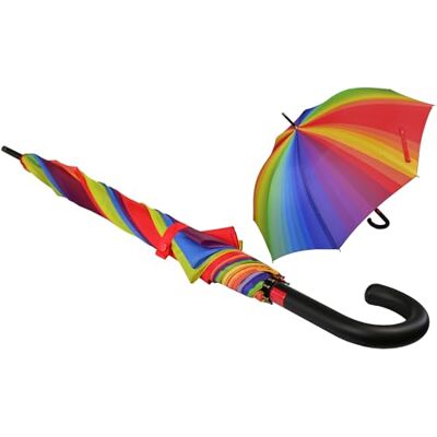 iX-brella First Class XL Parapluie automatique en fibre de verre 110 cm, Rainbow, 110 cm, Parapluie automatique iX-brella First Class XL Parapluie automatique en fibre de verre 110 cm, Rainbow, 110 cm, Parapluie automatique