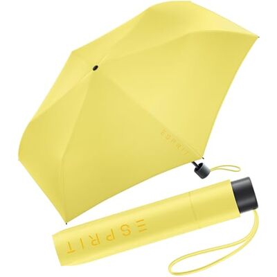 ESPRIT Mini parapluie de poche Slimline FJ 2022, Citron verveine, 95 cm ESPRIT Mini parapluie de poche Slimline FJ 2022, Citron verveine, 95 cm