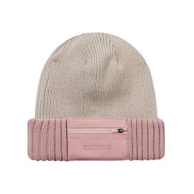 SEALSKINZ Colby Bonnet tricoté imperméable avec poche zippée Rose XXL Bonnet d'hiver, rose, XXL SEALSKINZ Colby Bonnet tricoté imperméable avec poche zippée Rose XXL Bonnet d'hiver, rose, XXL