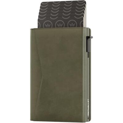 ProWallet Porte Carte Classique 9 Cartes & Lettres & Monnaie Poche Monnaie Sécurité RFID Portefeuille élégant Hommes et Femmes (Vert Olive) ProWallet Porte Carte Classique 9 Cartes & Lettres & Monnaie Poche Monnaie Sécurité RFID Portefeuille élégant Hommes et Femmes (Vert Olive)