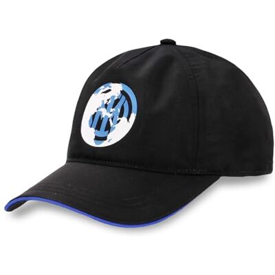 Inter Casquette de baseball, collection Rain, design pour supporters noirbleus, accessoire officiel et résistant, produit officiel Inter Casquette de baseball, collection Rain, design pour supporters noirbleus, accessoire officiel et résistant, produit officiel