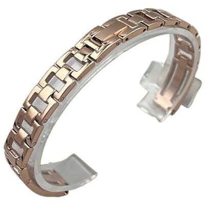 XLXKGPGKMK Bracelet en acier inoxydable for femme avec système de fermeture rapide et bracelet rechange réglable métal(Rose Gold,10mm) XLXKGPGKMK Bracelet en acier inoxydable for femme avec système de fermeture rapide et bracelet rechange réglable métal(Rose Gold,10mm)