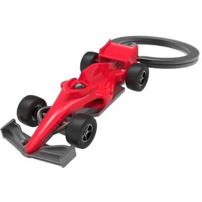 Metalmorphose Porte-clés ballon d'hélium doré lettre S avec charm ballon argenté MTM10S, Rouge, 4x8x8, Formula racer Metalmorphose Porte-clés ballon d'hélium doré lettre S avec charm ballon argenté MTM10S, Rouge, 4x8x8, Formula racer