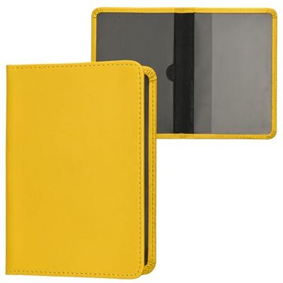 kwmobile Porte permis de conduire carte grise avec compartiments cartes passeport Étui portefeuille de protection en simili cuir jaune kwmobile Porte permis de conduire carte grise avec compartiments cartes passeport Étui portefeuille de protection en simili cuir jaune