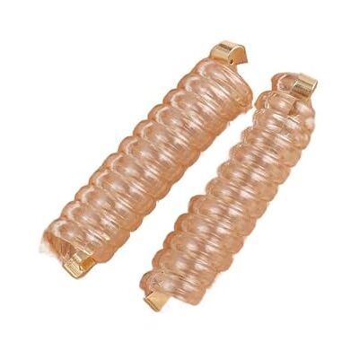 ZUGLQYSX Lot de 2 élastiques en caoutchouc avec nœud pour femmes et filles Accessoires pour cheveux en fil de téléphone (style B champagne) ZUGLQYSX Lot de 2 élastiques en caoutchouc avec nœud pour femmes et filles Accessoires pour cheveux en fil de téléphone (style B champagne)