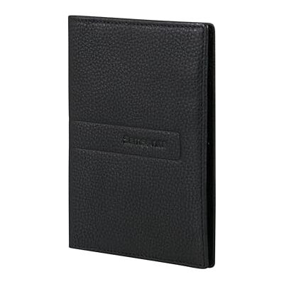 Samsonite TA Revolution Paspoorthouder van leer – RFID-bescherming, Echte lederen hoes met 3 vakjes voor creditcards, Beveiligingsflap voor paspoort, Reisaccessoire, Zwart Samsonite TA Revolution Paspoorthouder van leer – RFID-bescherming, Echte lederen hoes met 3 vakjes voor creditcards, Beveiligingsflap voor paspoort, Reisaccessoire, Zwart