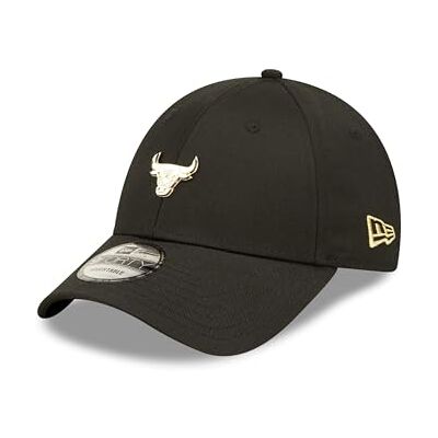 New Era Casquette réglable Chicago Bulls NBA Pin métallique noir doré 9Forty New Era Casquette réglable Chicago Bulls NBA Pin métallique noir doré 9Forty