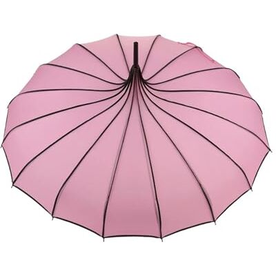KiddiBubzi Parapluie pagode vintage pour fête de mariage Parapluie de protection contre le soleil et la pluie 16 os Parapluie rétro (rose) KiddiBubzi Parapluie pagode vintage pour fête de mariage Parapluie de protection contre le soleil et la pluie 16 os Parapluie rétro (rose)