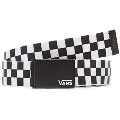 Vans Deppster II Web Belt Ceinture, Noir (Black/White), Taille Unique Homme Vans Deppster II Web Belt Ceinture, Noir (Black/White), Taille Unique Homme