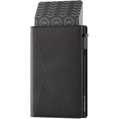 ProWallet Porte Carte Slim 8 Cartes et Lettres Fermeture Magnétique Protection RFID Petit Porte Carte de Crédit Portefeuille Élégant Homme & Femme (Noir) ProWallet Porte Carte Slim 8 Cartes et Lettres Fermeture Magnétique Protection RFID Petit Porte Carte de Crédit Portefeuille Élégant Homme & Femme (Noir)