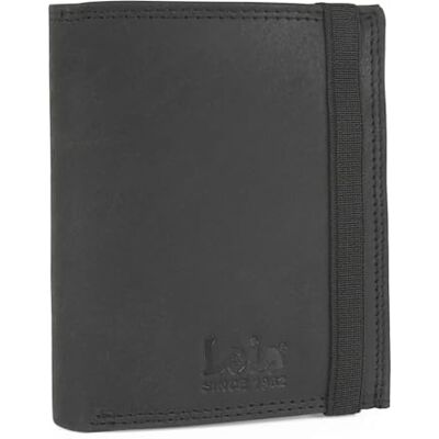 Lois Portemonnee Portemonnee Leer Portemonnee Heren Functioneel en Duurzaam Wallet For Men, Mens Wallet met Tijdloze, Bestendige Leer. RFID Portemonnee., Zwart Lois Portemonnee Portemonnee Leer Portemonnee Heren Functioneel en Duurzaam Wallet For Men, Mens Wallet met Tijdloze, Bestendige Leer. RFID Portemonnee., Zwart