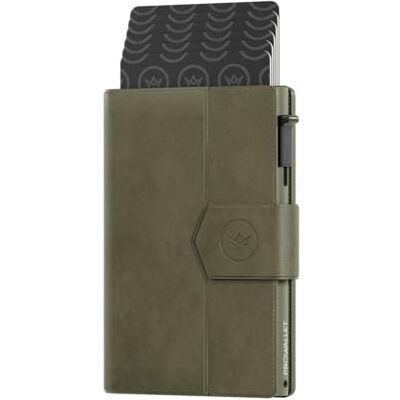 ProWallet Porte Carte Plus 8 Emplacements Cartes et Monnaie Porte Carte Zippé RFID Petit Porte Carte de Crédit Portefeuille Élégant (Vert Olive) ProWallet Porte Carte Plus 8 Emplacements Cartes et Monnaie Porte Carte Zippé RFID Petit Porte Carte de Crédit Portefeuille Élégant (Vert Olive)