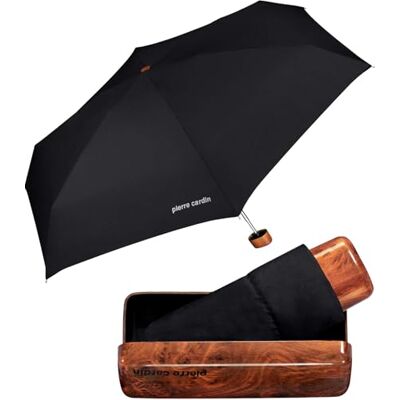 MINI Pierre Cardin Parapluie noir vendu dans une boite à lunette 16 cm, Noir, 16 cm, Parapluie MINI Pierre Cardin Parapluie noir vendu dans une boite à lunette 16 cm, Noir, 16 cm, Parapluie