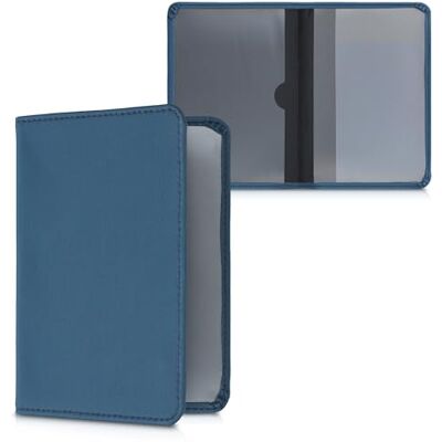 kwmobile Porte permis de conduire carte grise avec compartiments cartes passeport Étui portefeuille de protection en néoprène bleu marine kwmobile Porte permis de conduire carte grise avec compartiments cartes passeport Étui portefeuille de protection en néoprène bleu marine