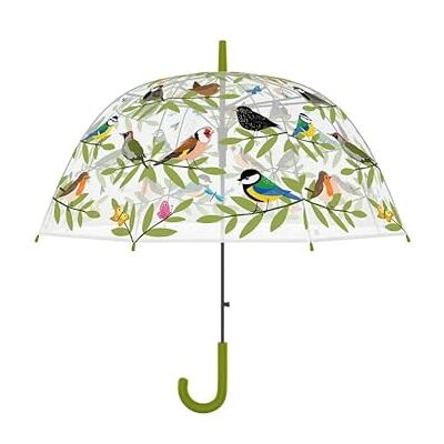 Esschert Design Oiseaux parapluie transp., white Esschert Design Oiseaux parapluie transp., white