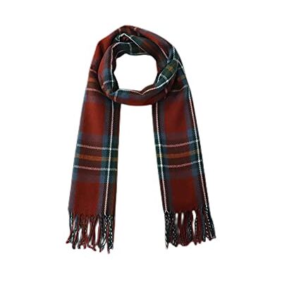 HGJH Écharpe pour femme imitation cachemire écharpe mode châle écossais bordeaux largeur tartan écharpe femme tendance épaisse écharpe de Noël pour femme écharpe chaude HGJH Écharpe pour femme imitation cachemire écharpe mode châle écossais bordeaux largeur tartan écharpe femme tendance épaisse écharpe de Noël pour femme écharpe chaude