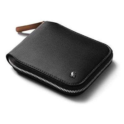 Bellroy Zip Wallet (8+ cartes, billets plats, porte-monnaie à fermeture aimantée facile d'accès) Black Bellroy Zip Wallet (8+ cartes, billets plats, porte-monnaie à fermeture aimantée facile d'accès) Black
