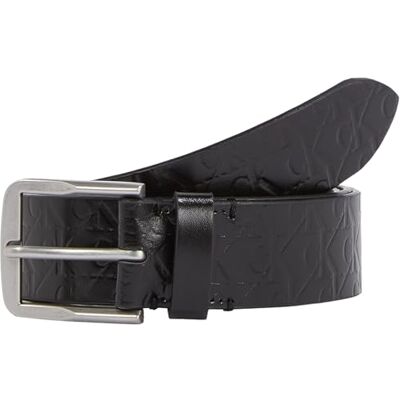 Calvin Jeans Ceinture Fixe Homme, Noir (Allover Print), 85 Calvin Jeans Ceinture Fixe Homme, Noir (Allover Print), 85