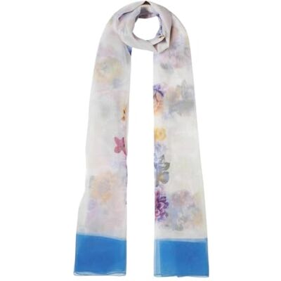 Liu Jo Foulard imprimé floral 180x90 cm, 73936 Bleu Bonnet, Étoile Liu Jo Foulard imprimé floral 180x90 cm, 73936 Bleu Bonnet, Étoile