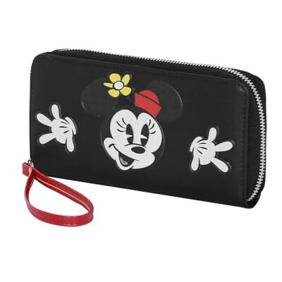 Disney Minnie Mouse Visage Essential Portefeuille Noir 19 x 10 cm, Noir, One Size, Visage portefeuille essentiel Disney Minnie Mouse Visage Essential Portefeuille Noir 19 x 10 cm, Noir, One Size, Visage portefeuille essentiel
