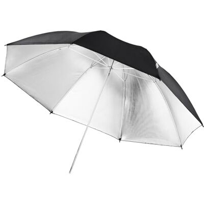 Walimex Pro Parapluie réflecteur noir/argent, 109cm Walimex Pro Parapluie réflecteur noir/argent, 109cm