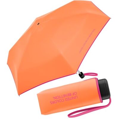 United Benetton Parapluie de poche Ultra Mini Flat Solid, Nectarine., 88 cm United Benetton Parapluie de poche Ultra Mini Flat Solid, Nectarine., 88 cm