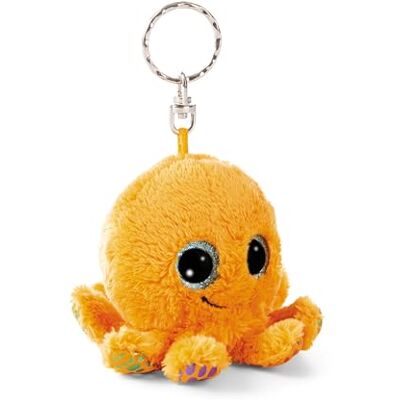 NICI Porte-clés GLUBSCHIS pieuvre Olly Polly 9cm orange Compagnon en peluche pour sac à dos ou sac, porte-clé câlin avec anneau métallique pour porte-clés 61840 NICI Porte-clés GLUBSCHIS pieuvre Olly Polly 9cm orange Compagnon en peluche pour sac à dos ou sac, porte-clé câlin avec anneau métallique pour porte-clés 61840