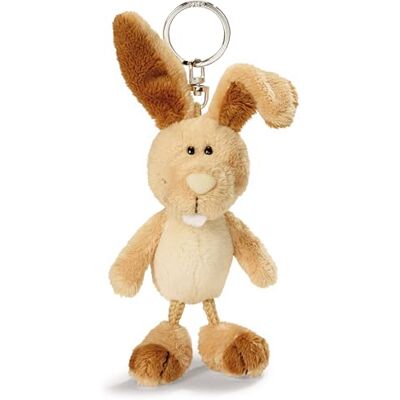 NICI Porte-clés lapin 10cm marron Pendentif animal avec anneau métallique pour accrocher aux clés, à la corde, au sac et plus encore NICI Porte-clés lapin 10cm marron Pendentif animal avec anneau métallique pour accrocher aux clés, à la corde, au sac et plus encore