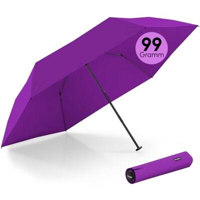 Doppler parapluie de poche zero,99 Poids de seulement 99 grammes Stable Coupe-vent 21 cm, royal purple, One Size Doppler parapluie de poche zero,99 Poids de seulement 99 grammes Stable Coupe-vent 21 cm, royal purple, One Size