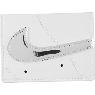NIKE Icon Air Force 1 Chrome Porte-cartes, Blanc/blanc/argenté métallique, taille unique NIKE Icon Air Force 1 Chrome Porte-cartes, Blanc/blanc/argenté métallique, taille unique