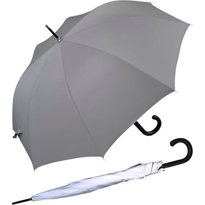 iX-brella First Class XL Parapluie automatique en fibre de verre 110 cm, Entièrement réfléchissant, 110 cm iX-brella First Class XL Parapluie automatique en fibre de verre 110 cm, Entièrement réfléchissant, 110 cm