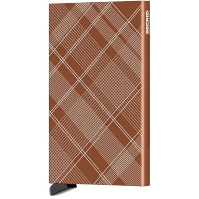 Secrid Cardprotector Porte-cartes de crédit fabriqué en aluminium avec capteur Rfid et Nfc-Schutz, Tartan Rouille, 10.20 cm Secrid Cardprotector Porte-cartes de crédit fabriqué en aluminium avec capteur Rfid et Nfc-Schutz, Tartan Rouille, 10.20 cm