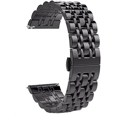 GMJGCIRVC Regardez le bracelet à dégagement rapide en acier inoxydable pour un bracelet en métal solide à boucle papillon de 20 mm de 22 mm, 22 mm, Silver Rose Gold GMJGCIRVC Regardez le bracelet à dégagement rapide en acier inoxydable pour un bracelet en métal solide à boucle papillon de 20 mm de 22 mm, 22 mm, Silver Rose Gold