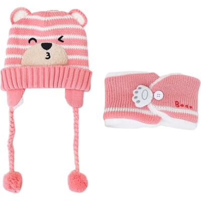 HDGSAFD 1 Chapeau Mignon Enfants Et 1 Écharpe, Chaud Chapeau Pour Enfants, Chapeau De Protection Pour Les Oreilles De Bébé, Accessoires D'hiver Pour Enfants HDGSAFD 1 Chapeau Mignon Enfants Et 1 Écharpe, Chaud Chapeau Pour Enfants, Chapeau De Protection Pour Les Oreilles De Bébé, Accessoires D'hiver Pour Enfants
