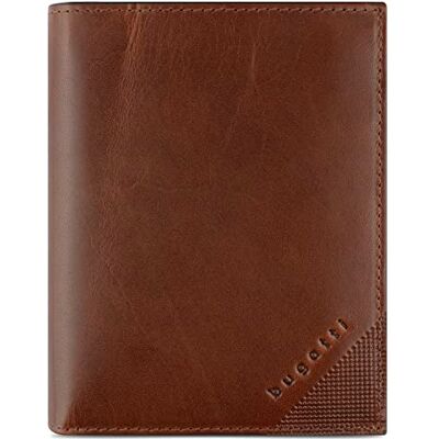 bugatti Portefeuille Nobile Portrait en cuir véritable Grand portefeuille avec protection RFID, cognac bugatti Portefeuille Nobile Portrait en cuir véritable Grand portefeuille avec protection RFID, cognac