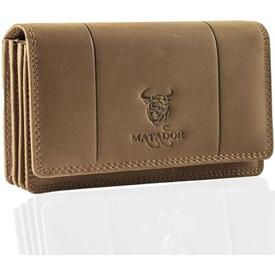 MATADOR Venise Portefeuille en Cuir RFID pour Femme de Taille Moyenne Format Long avec Emballage Cadeau Élégant Noble Boîte cadeau, porte-cartes, protection RFID, grand compartiment MATADOR Venise Portefeuille en Cuir RFID pour Femme de Taille Moyenne Format Long avec Emballage Cadeau Élégant Noble Boîte cadeau, porte-cartes, protection RFID, grand compartiment