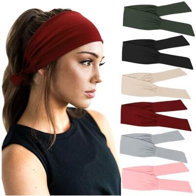 DRESHOW 6 Pièces Bandeau Cheveux pour Femme Yoga Courir Bandeaux Sport Entraînement Bandeaux Mignon Accessoire DRESHOW 6 Pièces Bandeau Cheveux pour Femme Yoga Courir Bandeaux Sport Entraînement Bandeaux Mignon Accessoire
