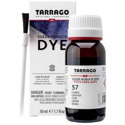 Tarrago Suede Nubuck Dye, Teinte pour tissus en daim, 50 ml, Cuir (57), 50 ml Tarrago Suede Nubuck Dye, Teinte pour tissus en daim, 50 ml, Cuir (57), 50 ml