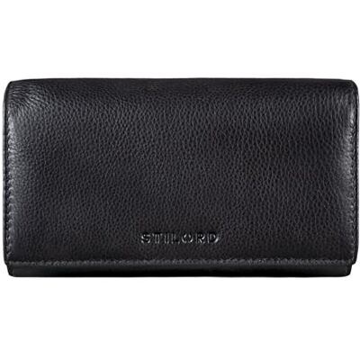 STILORD "Marquesa" Portefeuille Femme Cuir RFID – Grande Bourse Vintage avec Blocage NFC, Nombreux Compartiments, Cadeau en Cuir Véritable Couleur:nero puro STILORD "Marquesa" Portefeuille Femme Cuir RFID – Grande Bourse Vintage avec Blocage NFC, Nombreux Compartiments, Cadeau en Cuir Véritable Couleur:nero puro