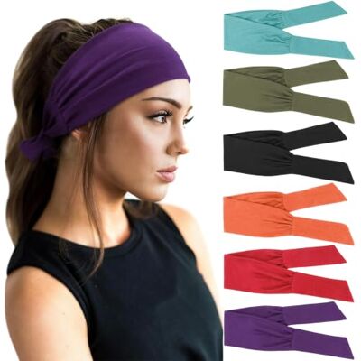DRESHOW 6 Pièces Bandeau Cheveux pour Femme Yoga Courir Bandeaux Sport Entraînement Bandeaux Mignon Accessoire DRESHOW 6 Pièces Bandeau Cheveux pour Femme Yoga Courir Bandeaux Sport Entraînement Bandeaux Mignon Accessoire